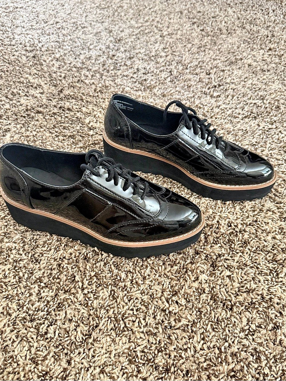 Madden girl Black Platform Oxfords